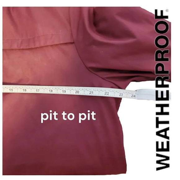 Weatherproof | Women's Hooded Anorak Trench in Bordeaux with Gold Hardware | NWT - Picture 6 of 10